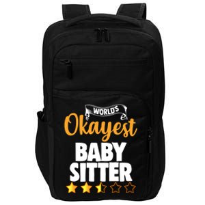 World's Okayest Sitter Gift Impact Tech Backpack