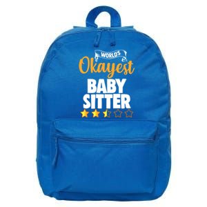 World's Okayest Sitter Gift 16 in Basic Backpack