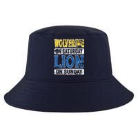 Wolverine On Saturday Lion On Sunday Funny Cool Comfort Performance Bucket Hat