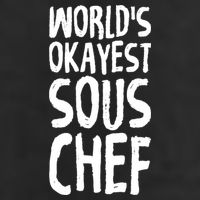 Worlds Okayest Sous Chef Funny Saying Tee For Unisex Cookin Gift Golf Towel