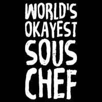 Worlds Okayest Sous Chef Funny Saying Tee For Unisex Cookin Gift Wool Snapback Cap