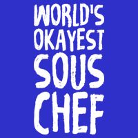 Worlds Okayest Sous Chef Funny Saying Tee For Unisex Cookin Gift Visor
