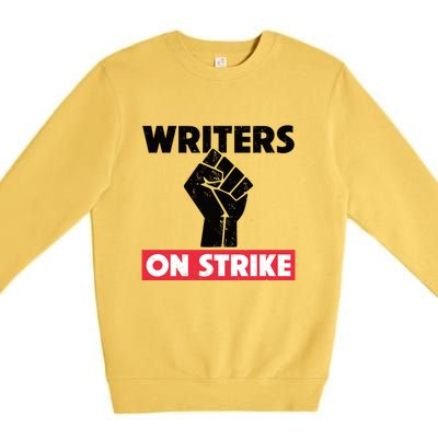 Writers On Strike WGA Strike Anti AI Premium Crewneck Sweatshirt