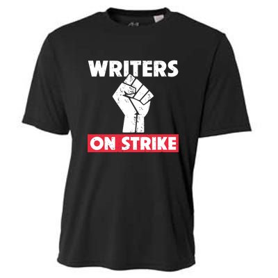 Writers On Strike WGA Strike Anti AI Cooling Performance Crew T-Shirt