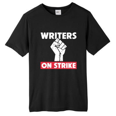 Writers On Strike WGA Strike Anti AI Tall Fusion ChromaSoft Performance T-Shirt