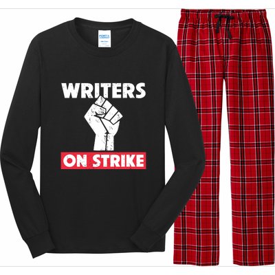 Writers On Strike WGA Strike Anti AI Long Sleeve Pajama Set