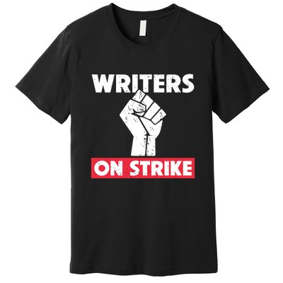 Writers On Strike WGA Strike Anti AI Premium T-Shirt