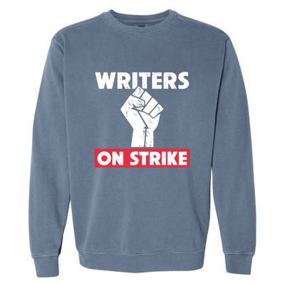 Writers On Strike WGA Strike Anti AI Garment-Dyed Sweatshirt