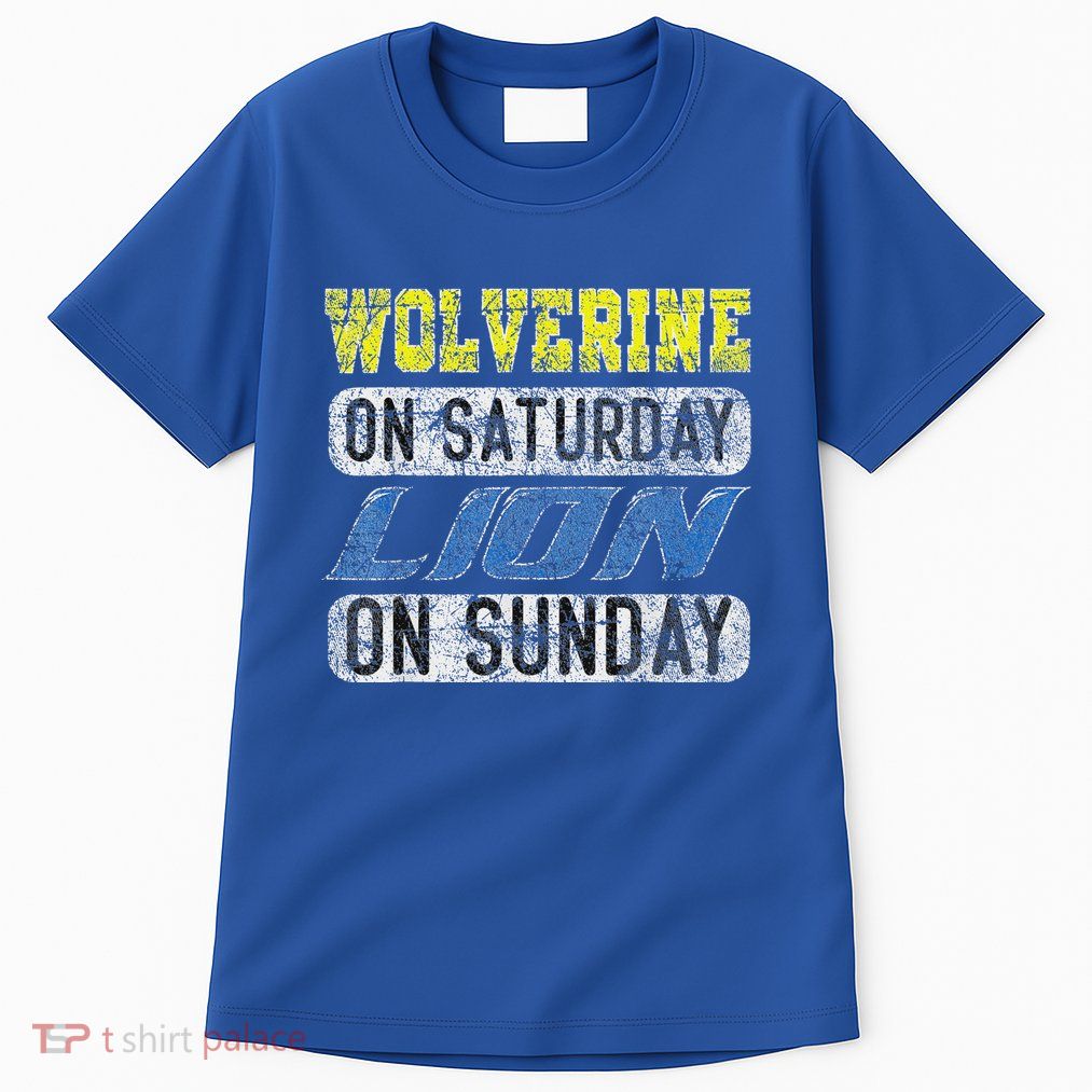 Wolverine On Saturday Lion On Sunday Tall T-Shirt