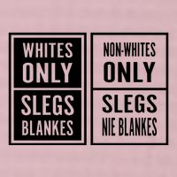 Whites Only Slegs Blankes Nonwhites Only Slegs Nie Blankes 25L Jumbo Tote