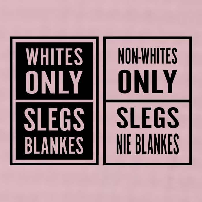 Whites Only Slegs Blankes Nonwhites Only Slegs Nie Blankes 25L Jumbo Tote