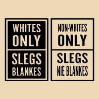 Whites Only Slegs Blankes Nonwhites Only Slegs Nie Blankes Drawstring Bag