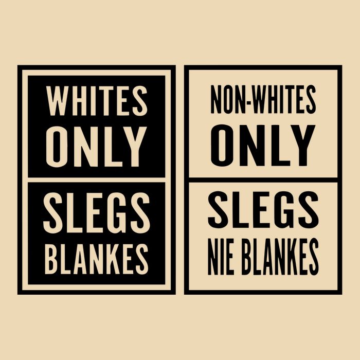 Whites Only Slegs Blankes Nonwhites Only Slegs Nie Blankes Drawstring Bag