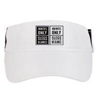 Whites Only Slegs Blankes Nonwhites Only Slegs Nie Blankes Adult Drive Performance Visor