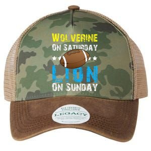 Wolverine On Saturday Lion On Sunday Legacy Tie Dye Trucker Hat