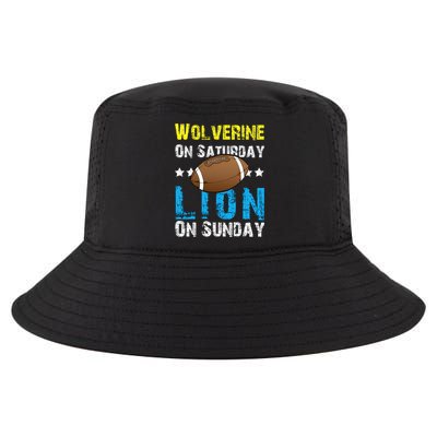 Wolverine On Saturday Lion On Sunday Cool Comfort Performance Bucket Hat