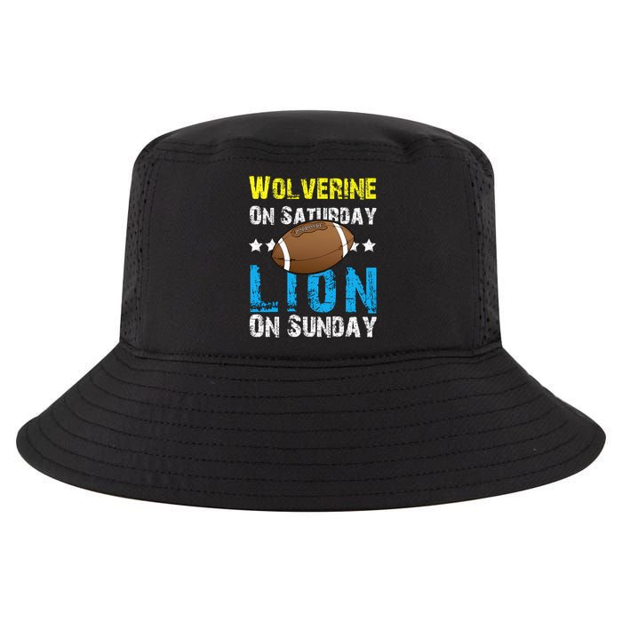 Wolverine On Saturday Lion On Sunday Cool Comfort Performance Bucket Hat