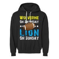 Wolverine On Saturday Lion On Sunday Garment-Dyed Fleece Hoodie