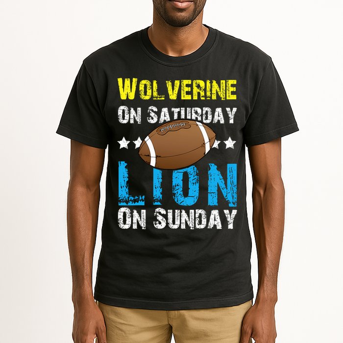 Wolverine On Saturday Lion On Sunday Tall T-Shirt