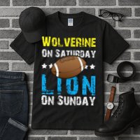 Wolverine On Saturday Lion On Sunday Tall T-Shirt