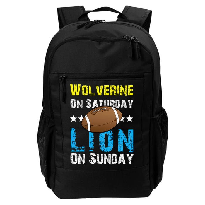 Wolverine On Saturday Lion On Sunday Backpack