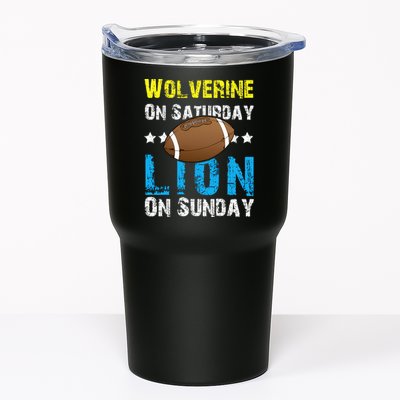 Wolverine On Saturday Lion On Sunday Tumbler