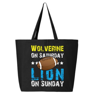 Wolverine On Saturday Lion On Sunday 25L Jumbo Tote
