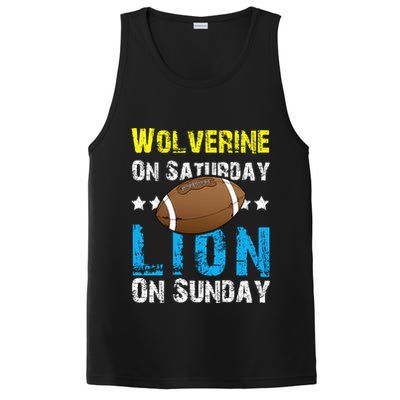 Wolverine On Saturday Lion On Sunday PosiCharge Competitor Tank