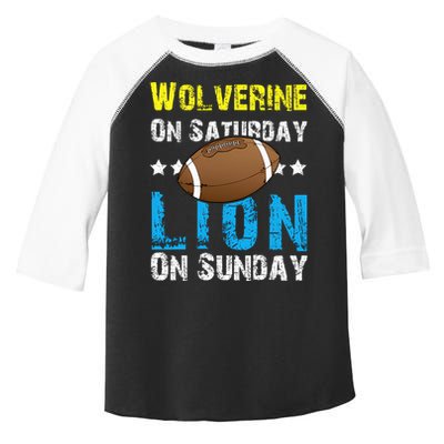 Wolverine On Saturday Lion On Sunday Toddler Fine Jersey T-Shirt