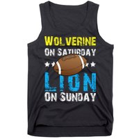 Wolverine On Saturday Lion On Sunday Tank Top