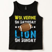 Wolverine On Saturday Lion On Sunday Tank Top