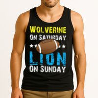 Wolverine On Saturday Lion On Sunday Tank Top