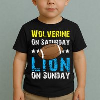 Wolverine On Saturday Lion On Sunday Toddler T-Shirt