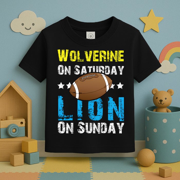 Wolverine On Saturday Lion On Sunday Toddler T-Shirt