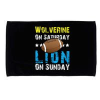 Wolverine On Saturday Lion On Sunday Microfiber Hand Towel