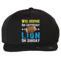 Wolverine On Saturday Lion On Sunday Wool Snapback Cap