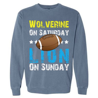 Wolverine On Saturday Lion On Sunday Garment-Dyed Sweatshirt