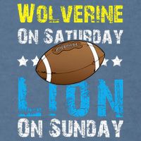 Wolverine On Saturday Lion On Sunday Garment-Dyed Sweatshirt