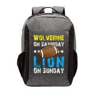 Wolverine On Saturday Lion On Sunday Vector Backpack