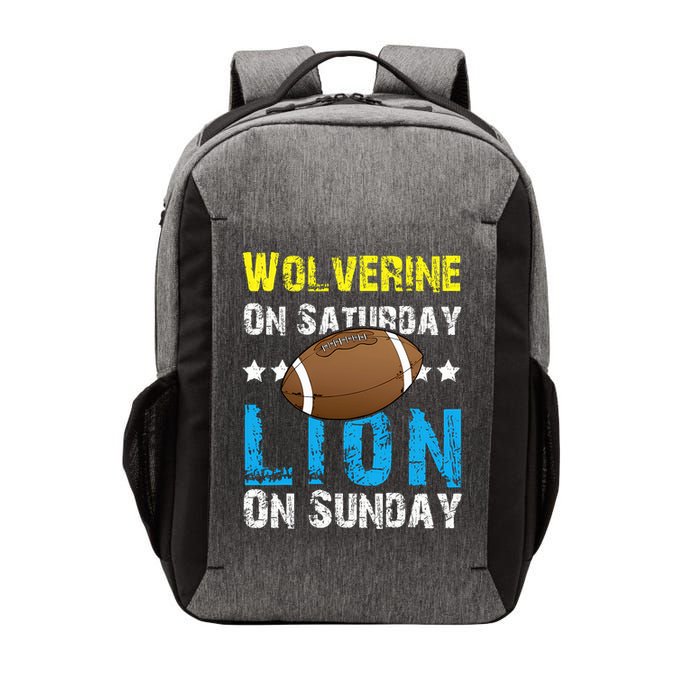 Wolverine On Saturday Lion On Sunday Vector Backpack