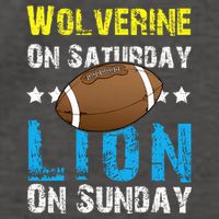 Wolverine On Saturday Lion On Sunday Vector Backpack