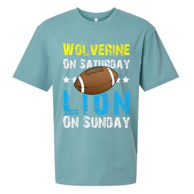 Wolverine On Saturday Lion On Sunday Sueded Cloud Jersey T-Shirt