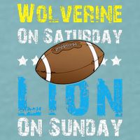 Wolverine On Saturday Lion On Sunday Sueded Cloud Jersey T-Shirt