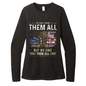 We Owe Them All Partiotic Veterans Day Memorial Day Womens CVC Long Sleeve Shirt