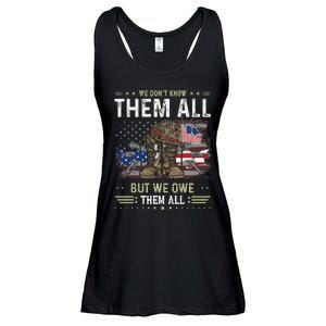 We Owe Them All Partiotic Veterans Day Memorial Day Ladies Essential Flowy Tank