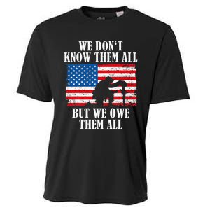 We Owe Them All Veterans Day Partiotic Flag Military Cooling Performance Crew T-Shirt