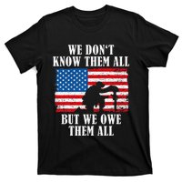 We Owe Them All Veterans Day Partiotic Flag Military T-Shirt