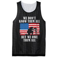 We Owe Them All Veterans Day Partiotic Flag Military Mesh Reversible Basketball Jersey Tank