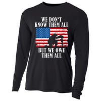 We Owe Them All Veterans Day Partiotic Flag Military Cooling Performance Long Sleeve Crew