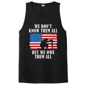 We Owe Them All Veterans Day Partiotic Flag Military PosiCharge Competitor Tank